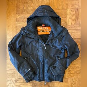 Superdry Professional Windbomber Jacket Gray M Hooded